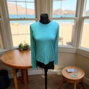 Aeropostale Blue Fitted Long Sleeve T-Shirt